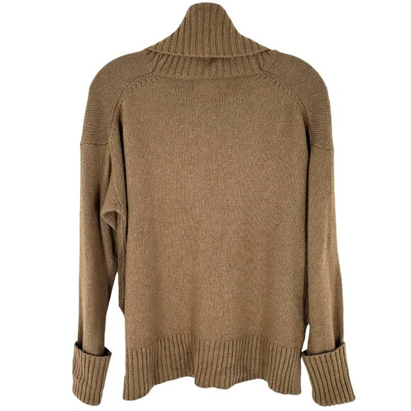 Anthropologie Blair Brown Wool Blend Turtleneck Sweater Oversize Size XS - Picture 7 of 7